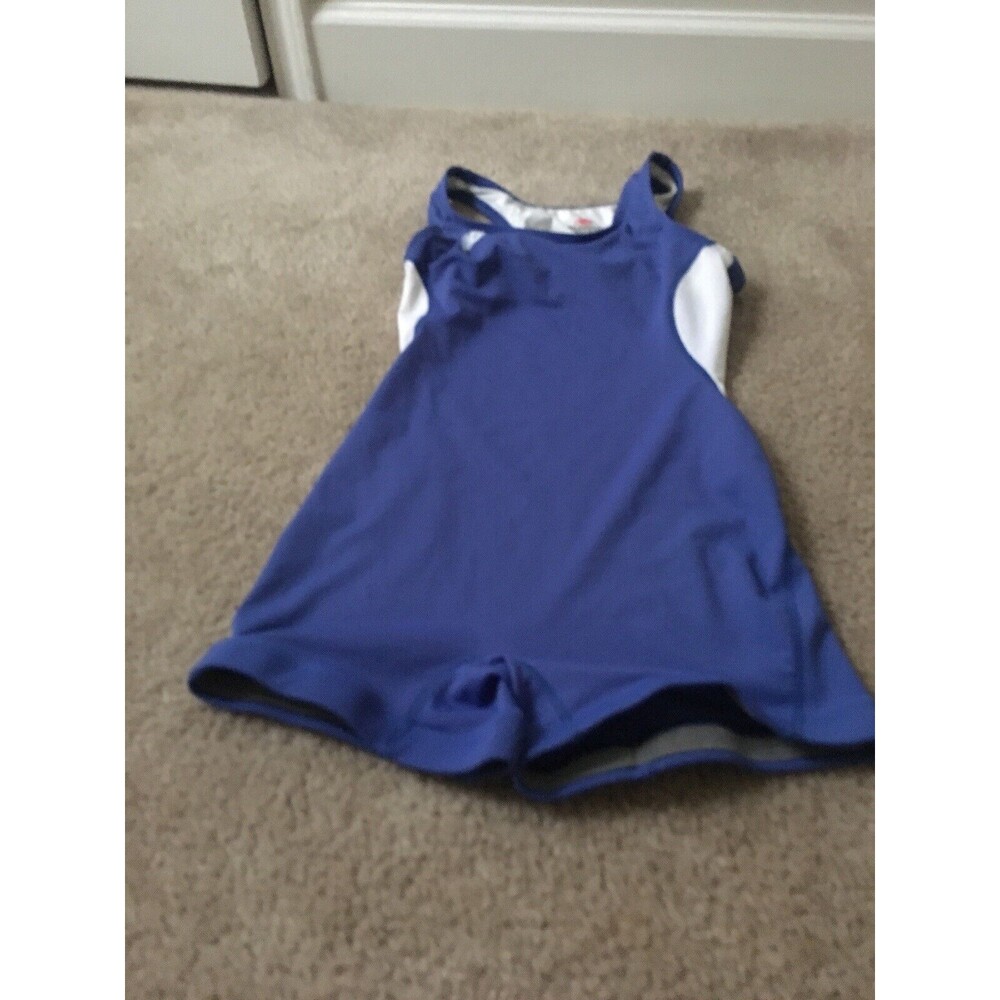 New Balance Women's Wrestling Gym Unitard Speed Suit 1pc Size XS Blue White